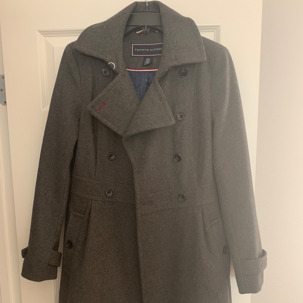 Tommy Hilfiger gray pea coat